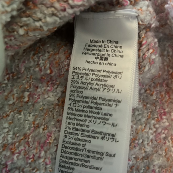 J. Crew Pink and Cream Cardigan Sweater - Picture 4 of 4